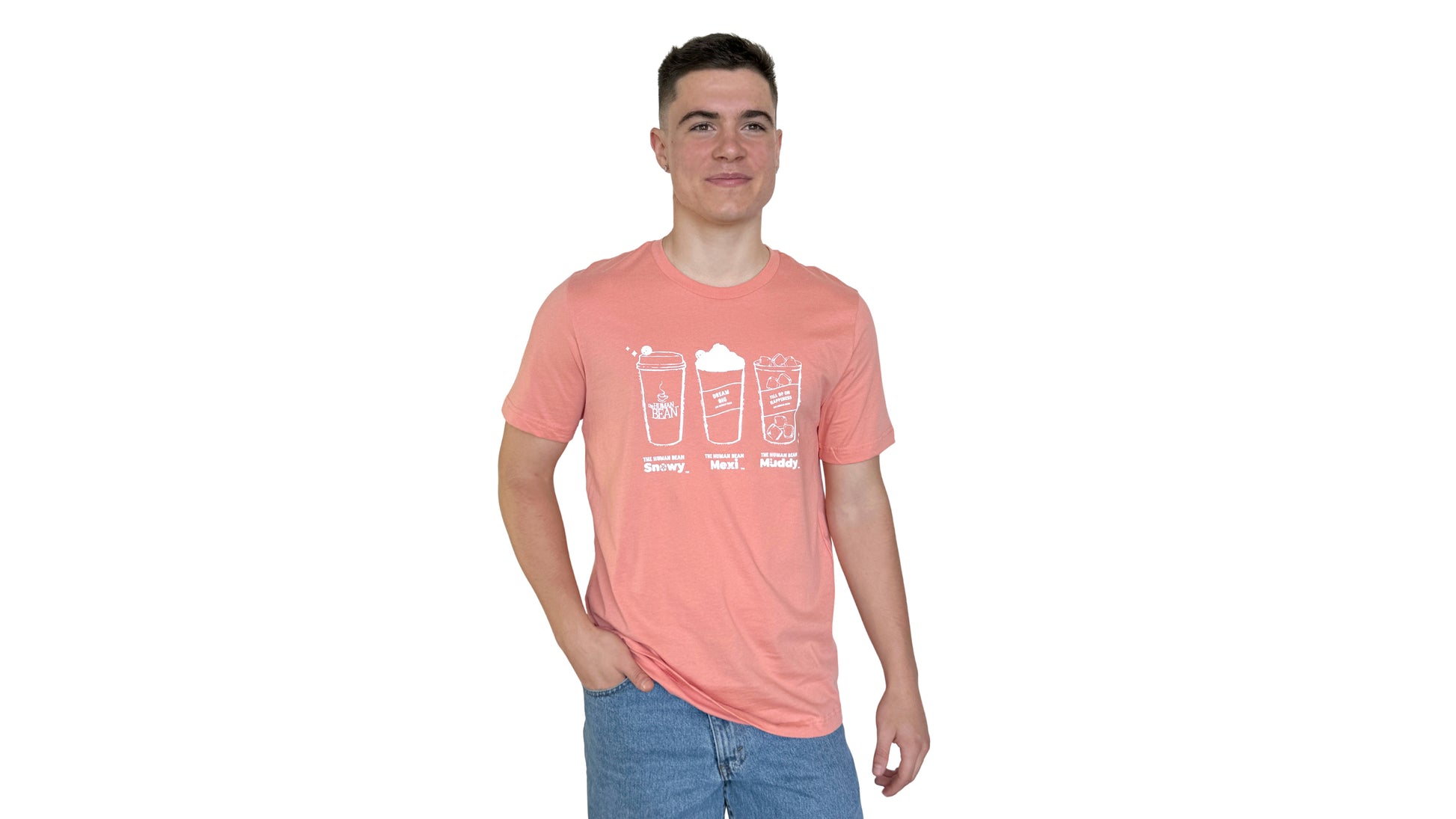 Illustrated tee coral