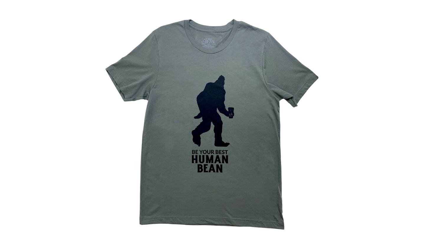 Be Your Best Human Bean Big Foot Tee
