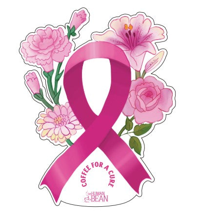 Coffee for A Cure Floral Ribbon