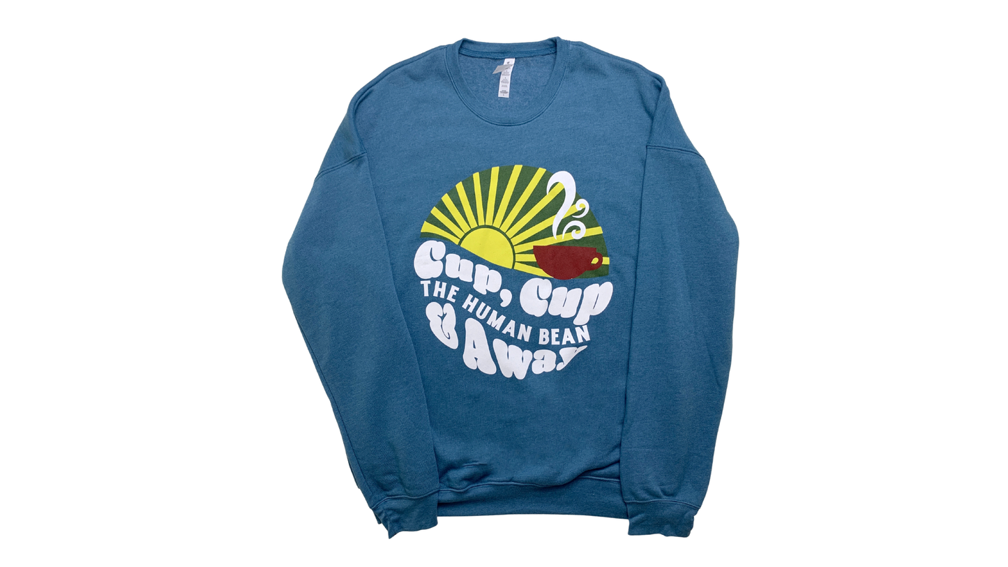 Cup, Cup & Away Deep Teal Crewneck