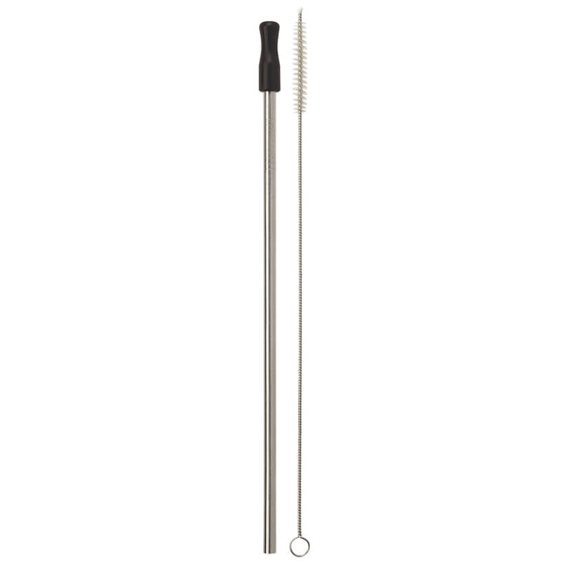 Stainless Steel Metal Straws with Silicone Tips, Long Reusable