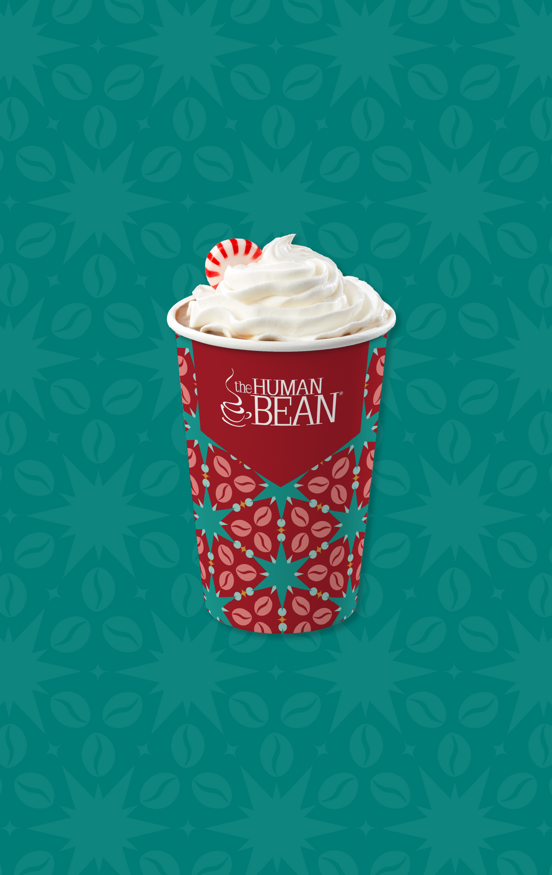 The Human Bean Candied Peppermint Snowy