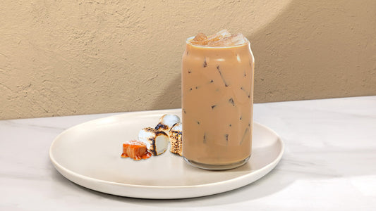 Campfire Crème Brûlée Breve nspired by classic campfire treats.
