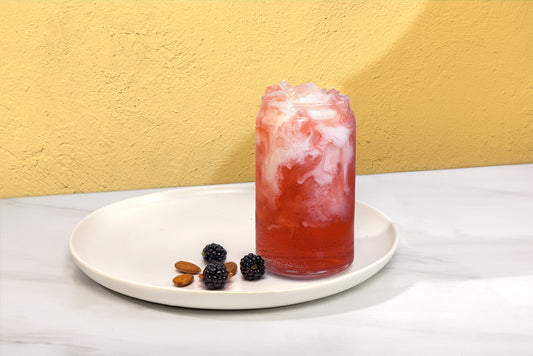The Human Bean Blackberry Almond Dirty Soda