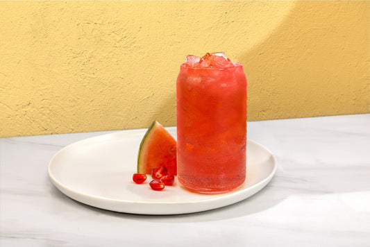 The Human Bean Watermelon Pomegranate Italian Soda