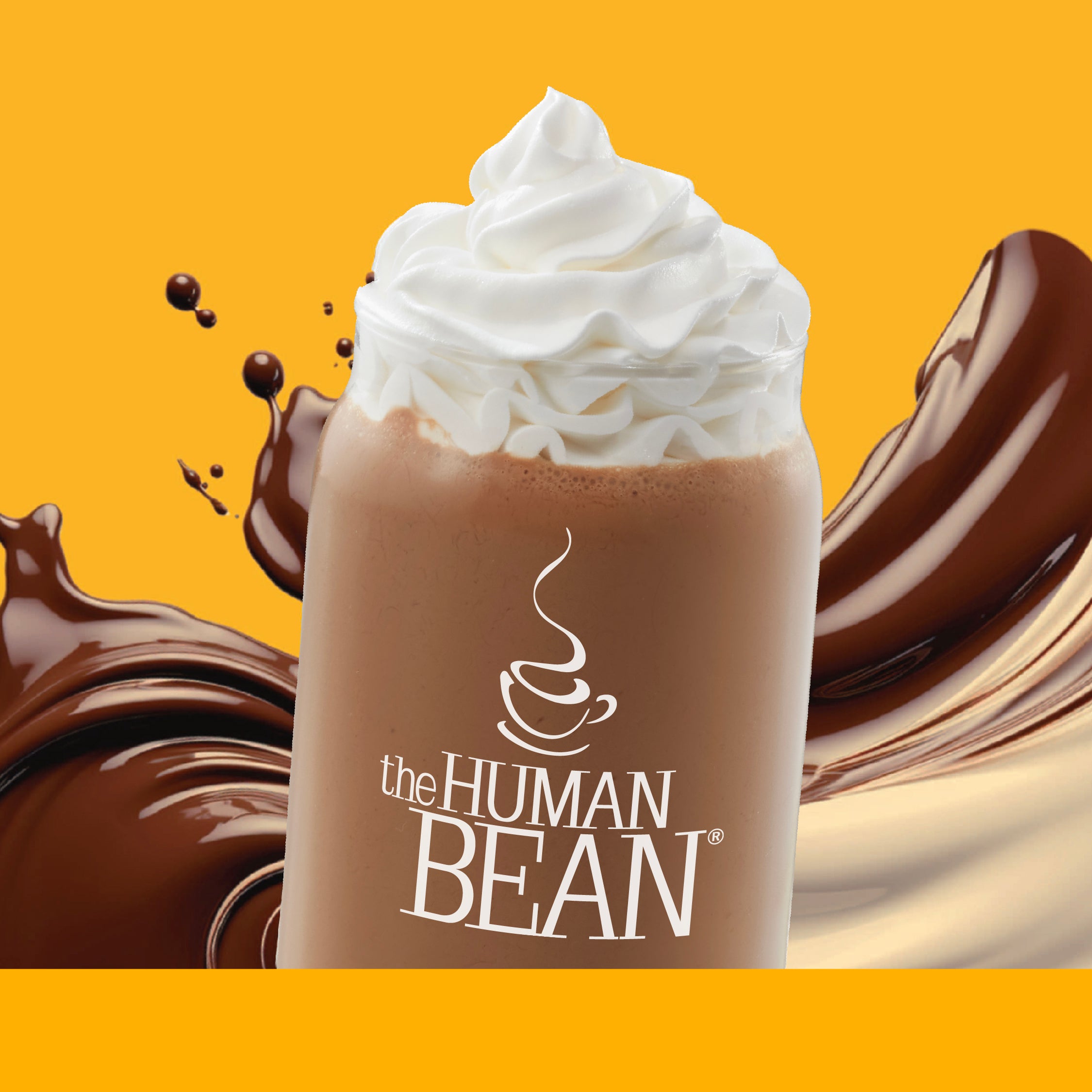 Drink Menu tagged "What's New" The Human Bean
