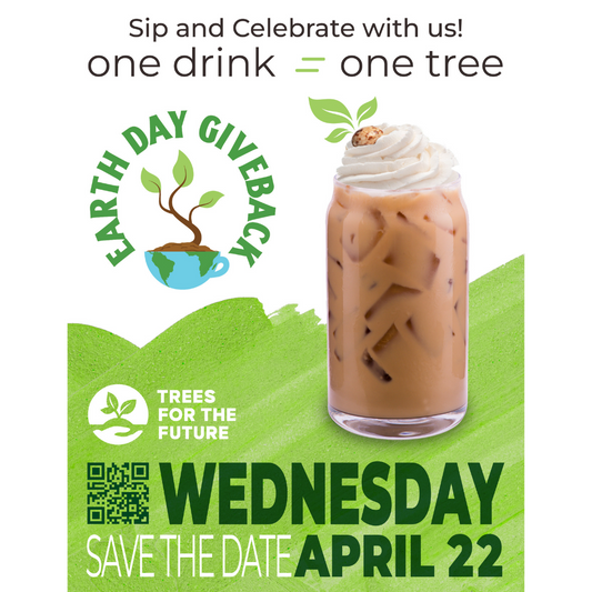 One Drink, One Tree at The Human Bean on Earth Day