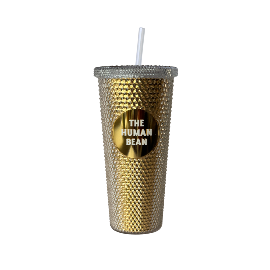 24 oz Studded Cold Tumbler Gold