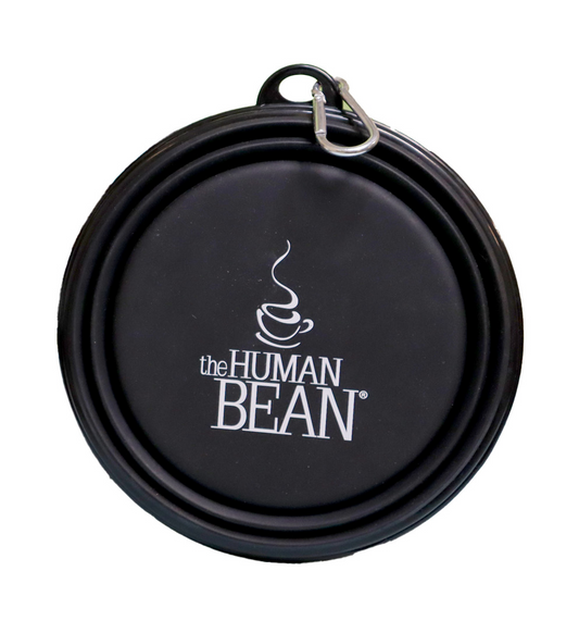 The Human Bean Collapsible Silicone Dog Bowl