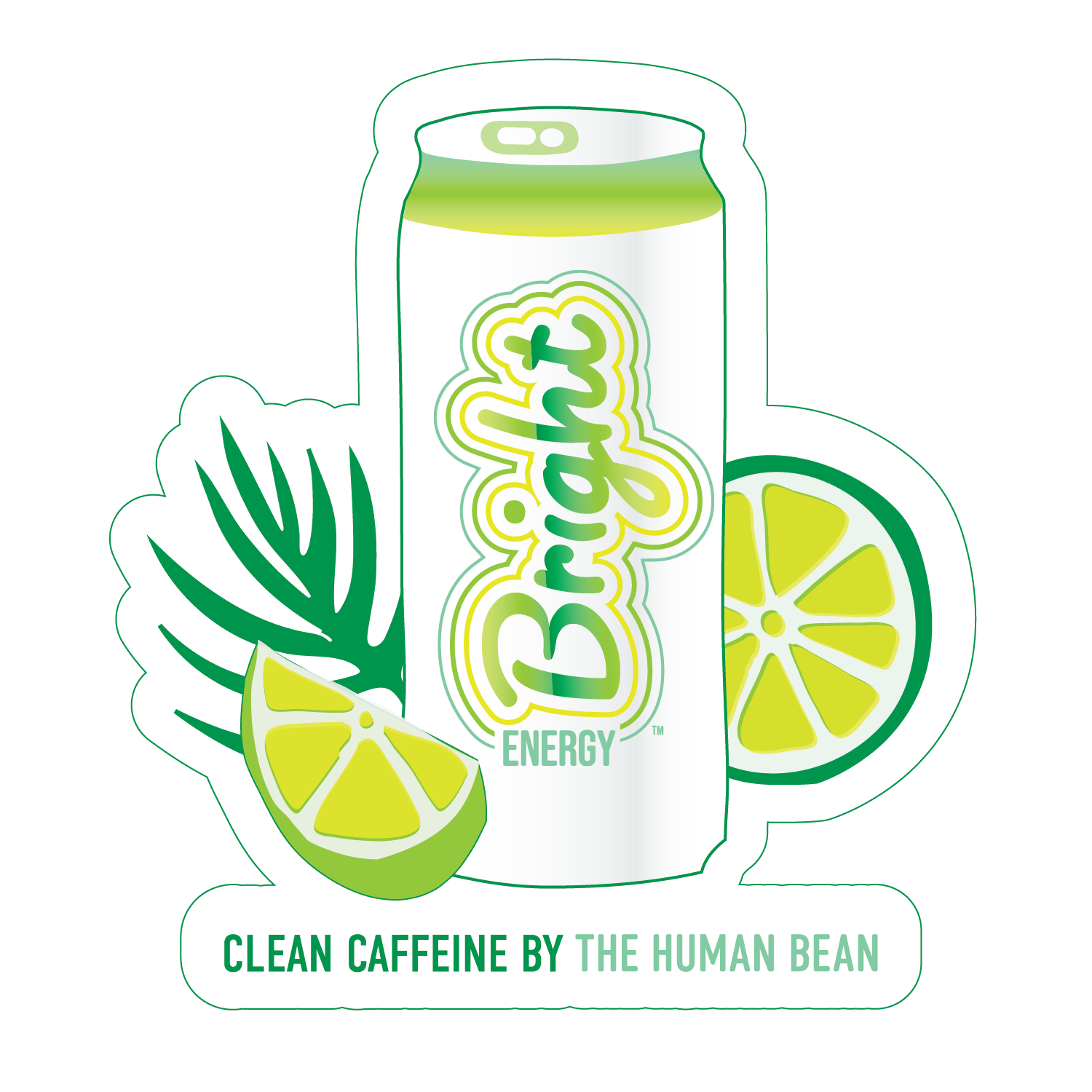 Stickers the human bean