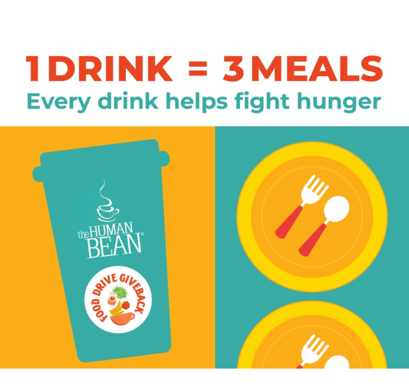 The Human Bean Annual Food Drive Giveback