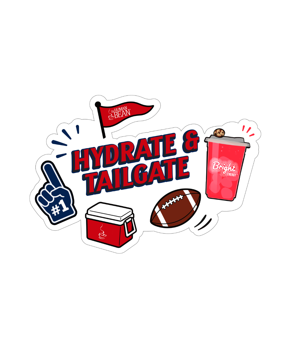 Online Exclusive! Hydrate & Tailgate Sticker