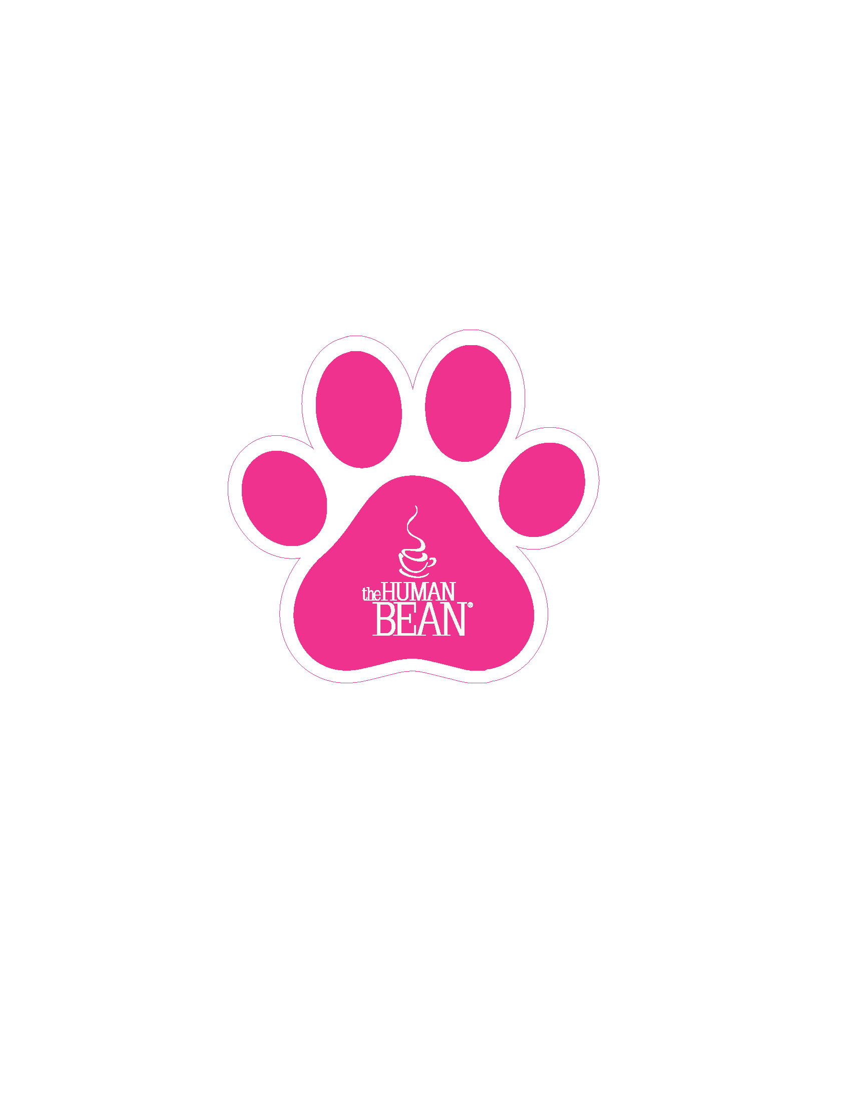 Stickers the human bean