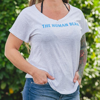 The Human Bean Heather White Tee