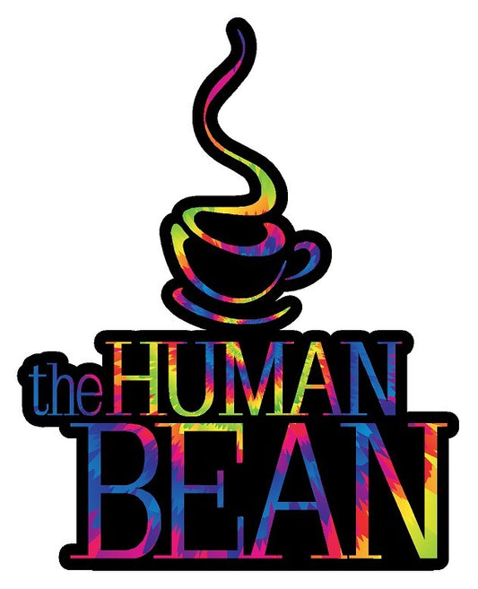 The Human Bean Tie-Dye Logo Sticker